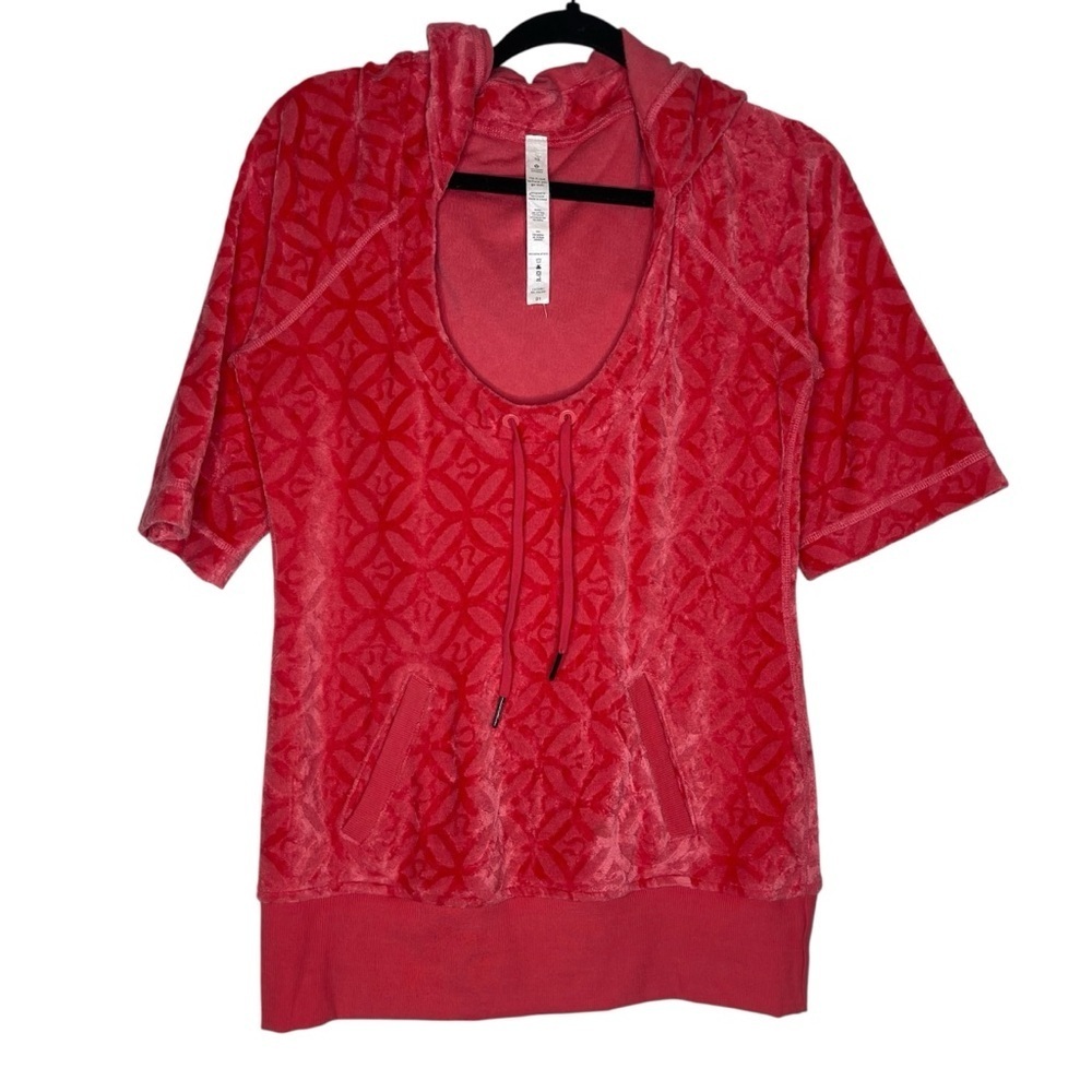 Lululemon Athletica Summertime Tunic Pullover Beach Cover Up Red\Coral Size 10